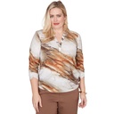 Blusa con estampado de mármol