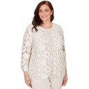 Blusa de crochet floral