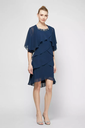 Vestido con chaqueta escalonada