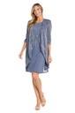 Vestido con chaqueta y estampado