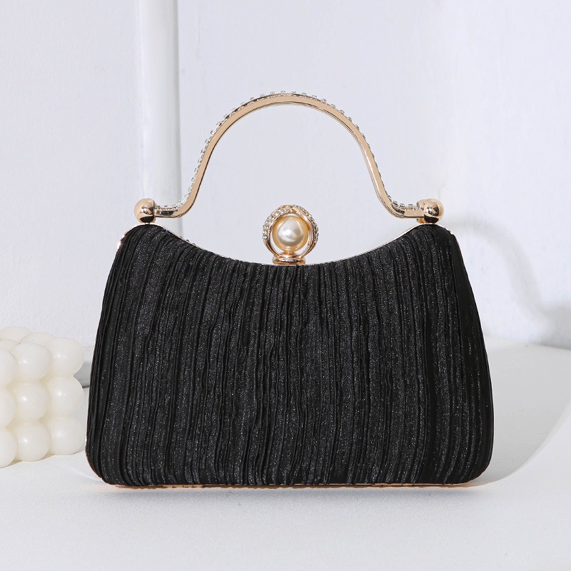 Bolso de mano plisada