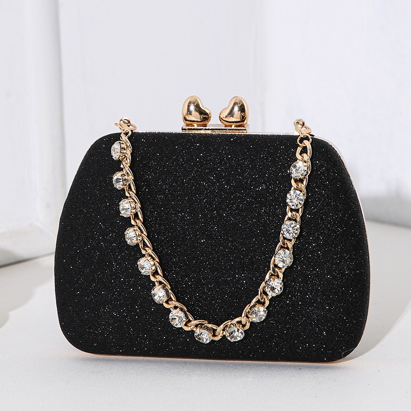 Bolso de brillos con diamantes