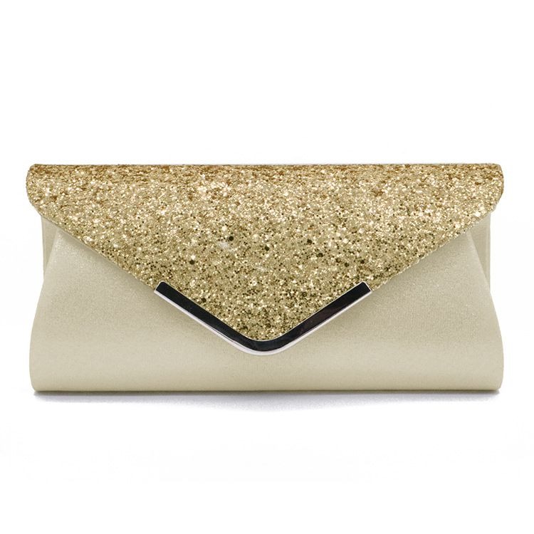 Bolso de fiesta con ribete brillante