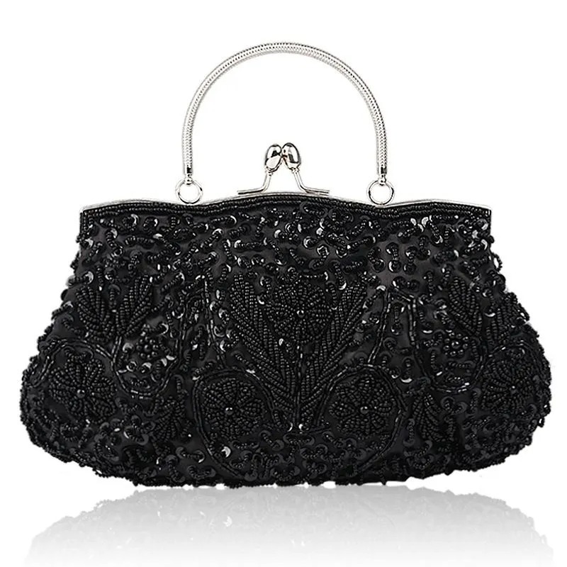 Bolso con pedreria y lentejuelas