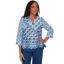 Blusa Henley con estampado