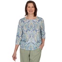 Blusa con cuello trenzado
