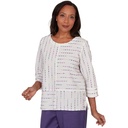 Blusa texturizado con rayas