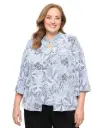 Chaqueta y top con estampado 