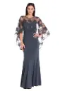 Vestido con corpiño de encaje 