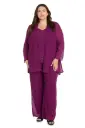 Traje de pantalón de gasa 