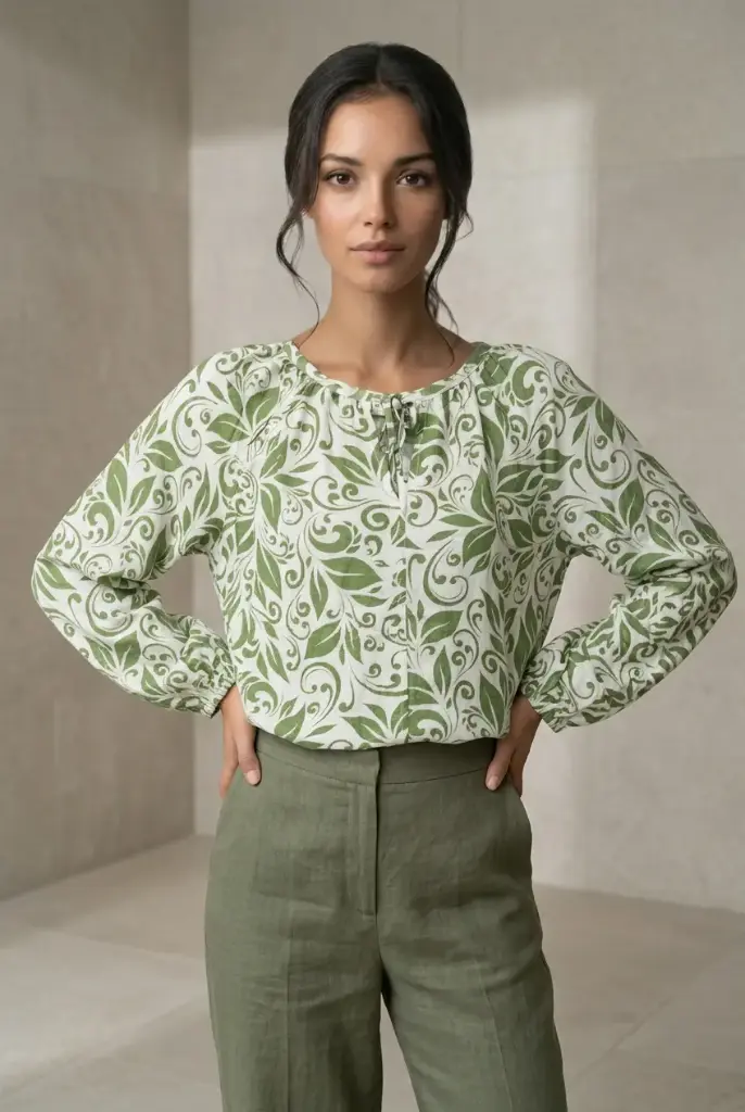 Blusa con estampado floral 