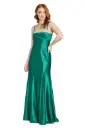 Vestido de satén Serena Azure 