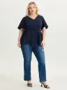 Blusa con mangas acampanadas