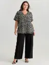 Blusa con estampado abstracto