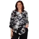 Blusa con estampado floral acuarela