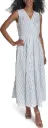 Vestido midi de escote traslapado 