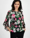 Blusa de mangas acampanadas 
