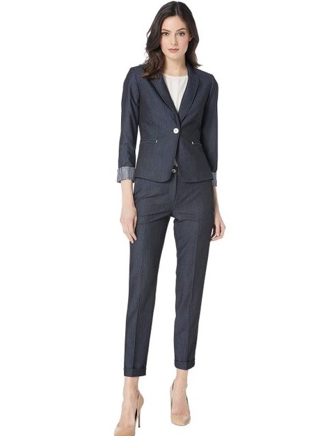 Traje De Pantalón Y Saco Denim