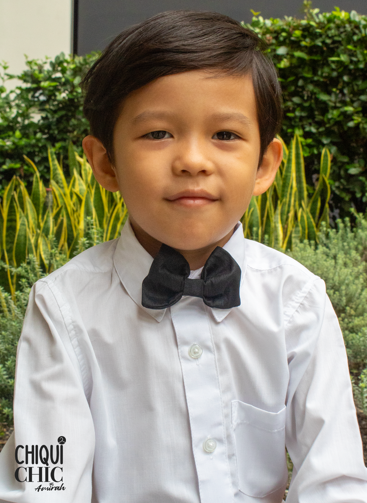 Pajarita de seda con clip