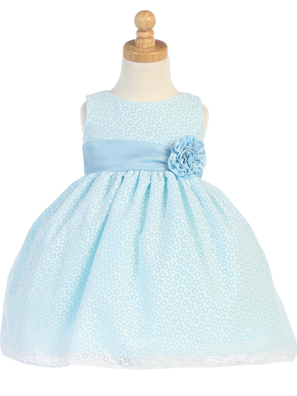 Vestido con estampado floral y lazo
