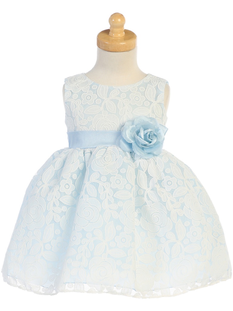 Vestido de tul con diseño floral