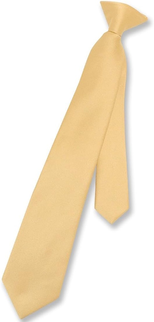 Corbata con clip de seda