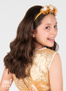 Diadema con flores de organza