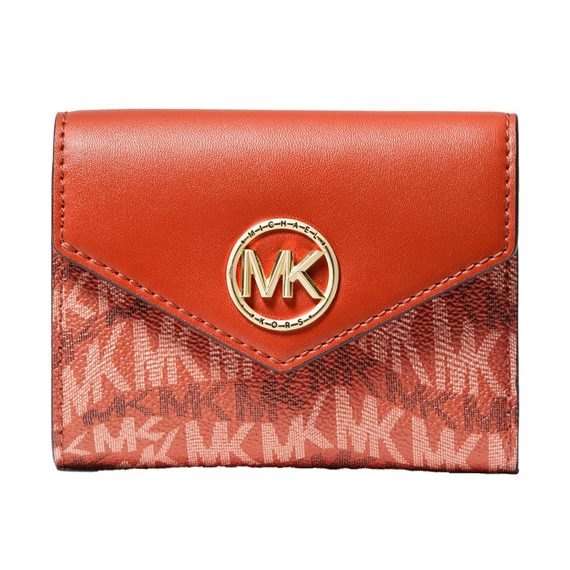 Cartera pequeña con tres pliegues
