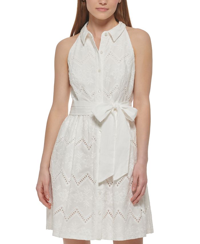 Vestido camisero sin mangas