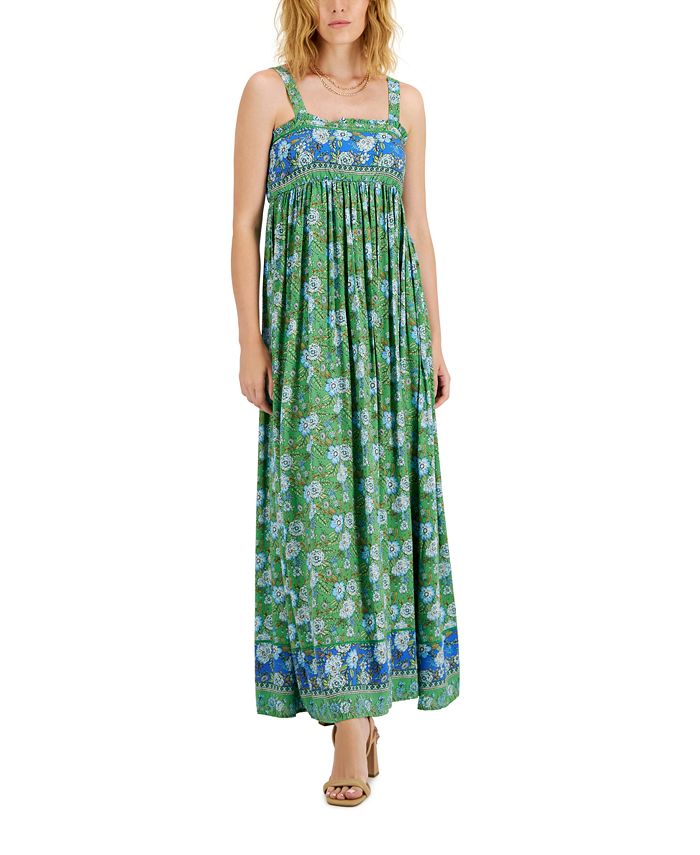 Vestido largo con cintura imperial