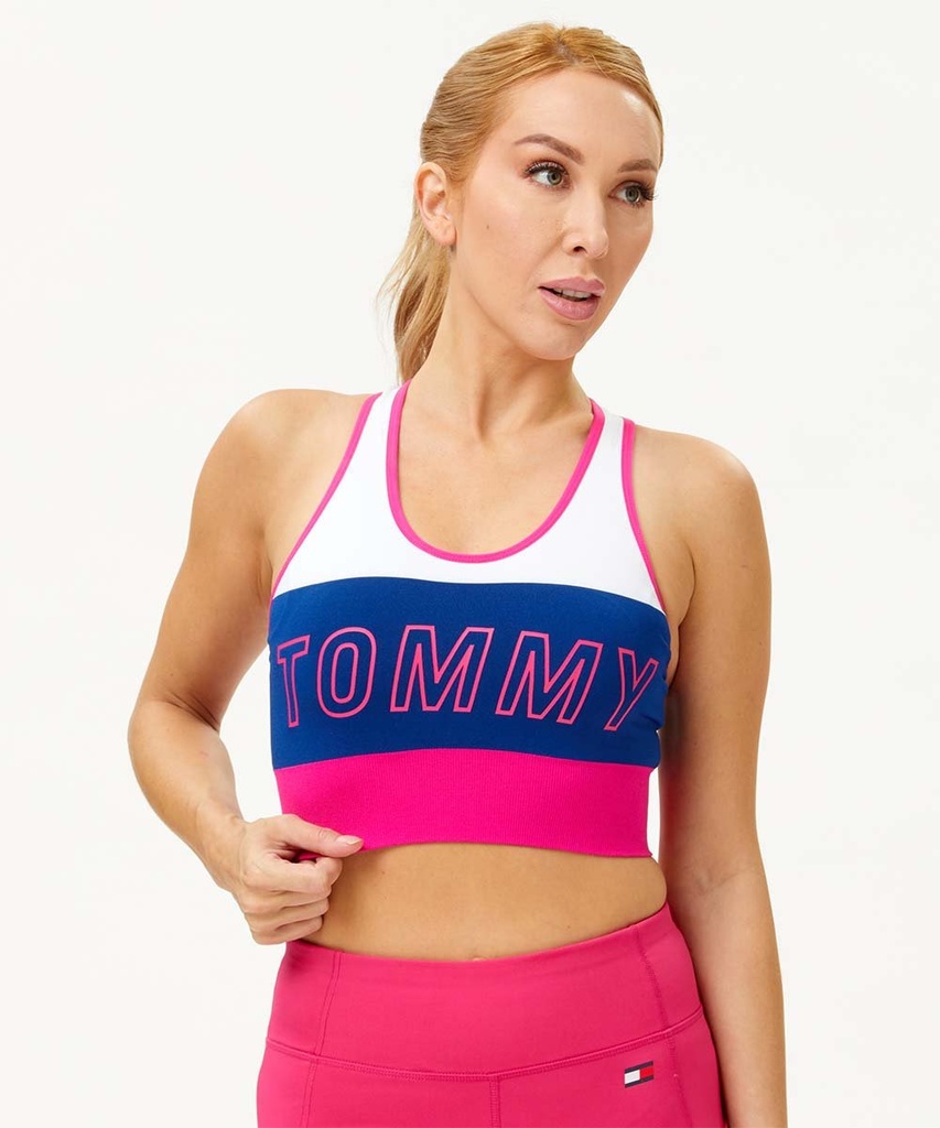 Top deportivo con espalda cruzada