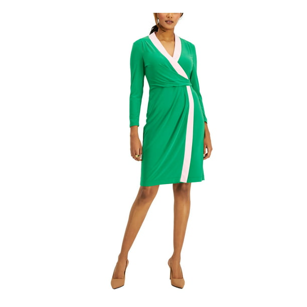 Vestido tubo con diseño cruzado
