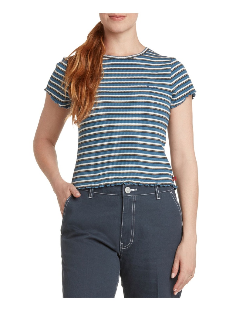 Blusa tejida con borde ondulado