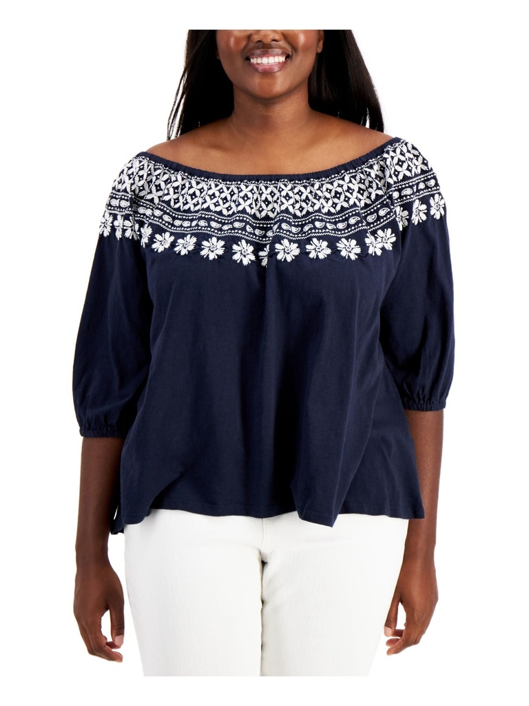 Blusa con hombros descubiertos