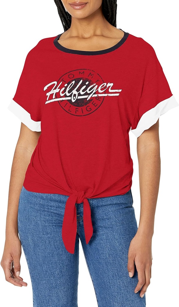 Camiseta con lazo frontal
