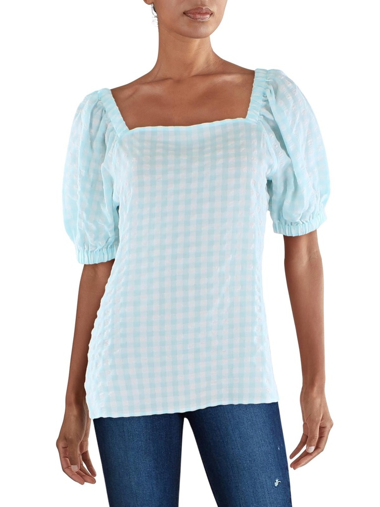 Blusa con cuello cuadrado