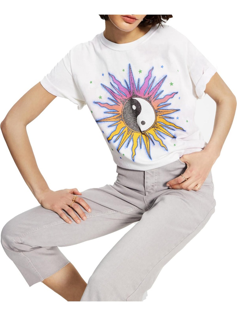 T-shirt con estampado de sol