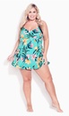 Vestido de baño halter Tropical