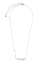 Collar con dije de 3 perlas 