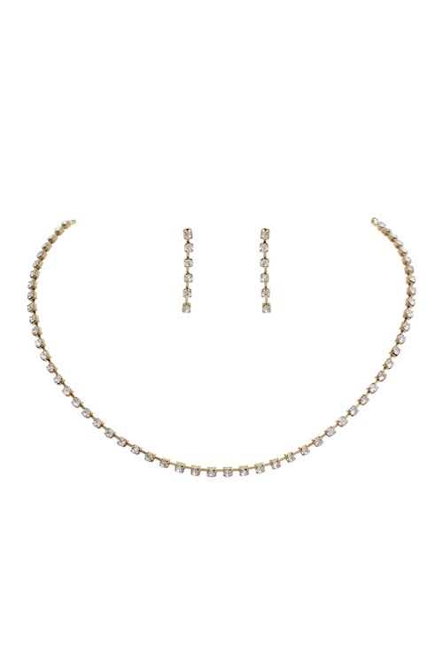 Set de collar y pendientes de diamantes