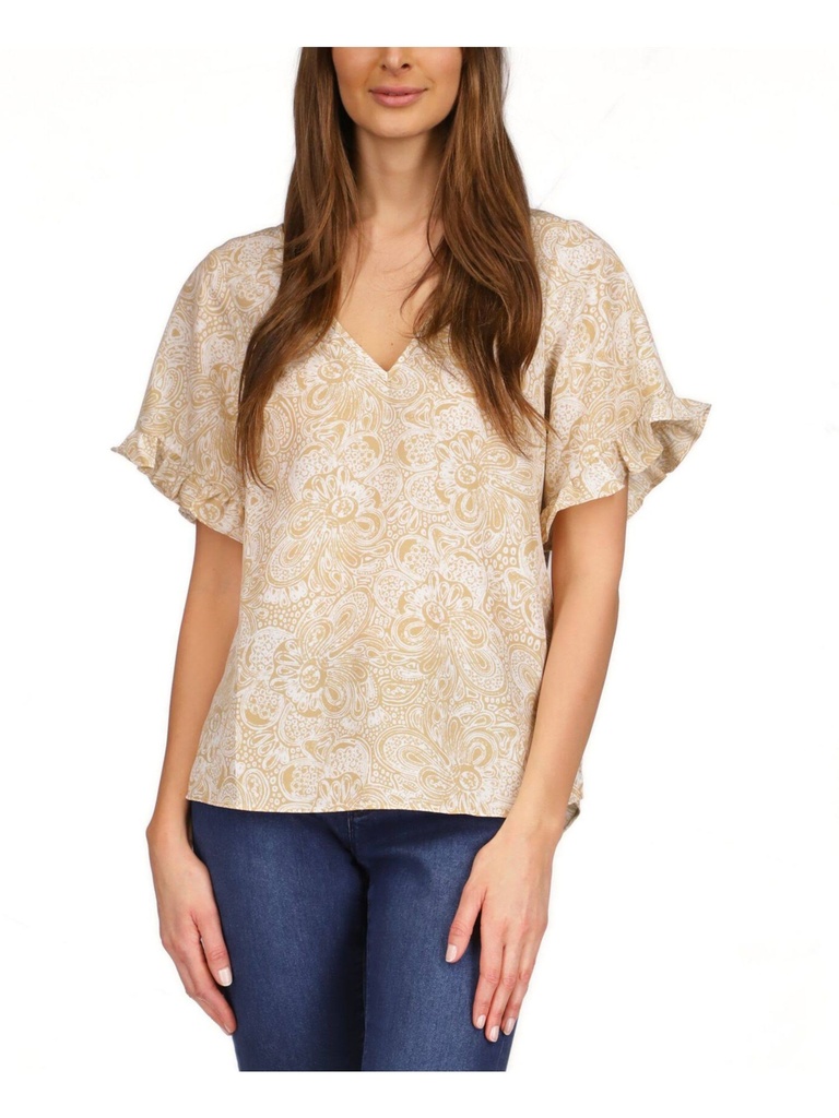 Blusa con estampado de cachemira