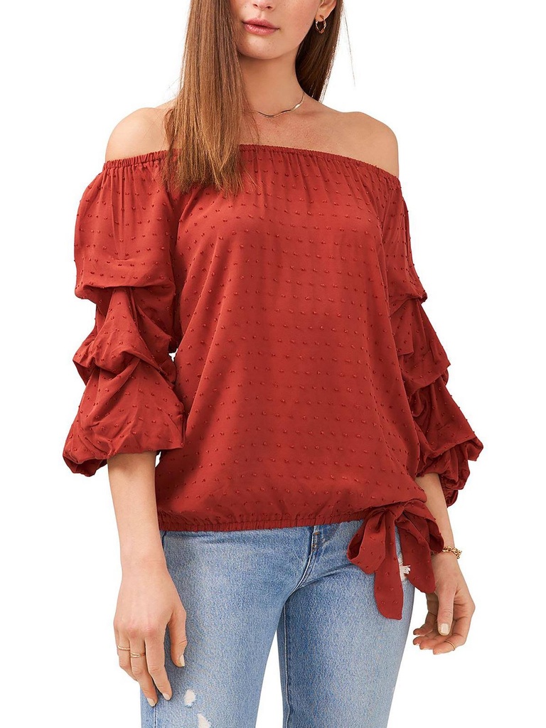 Blusa con hombros descubiertos