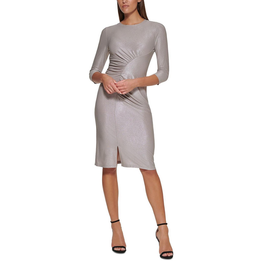 Vestido tubo metalizado