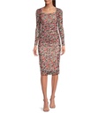 Vestido fruncido con escote cuadrado
