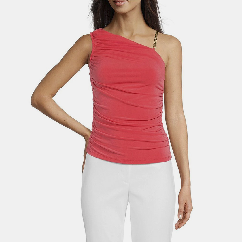 Blusa de un sólo hombro cadena
