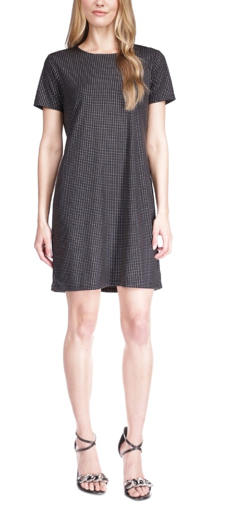 Vestido tipo camiseta con lunares