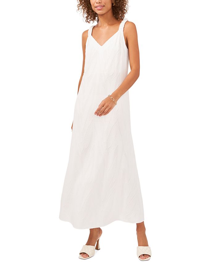 Vestido largo de jacquard