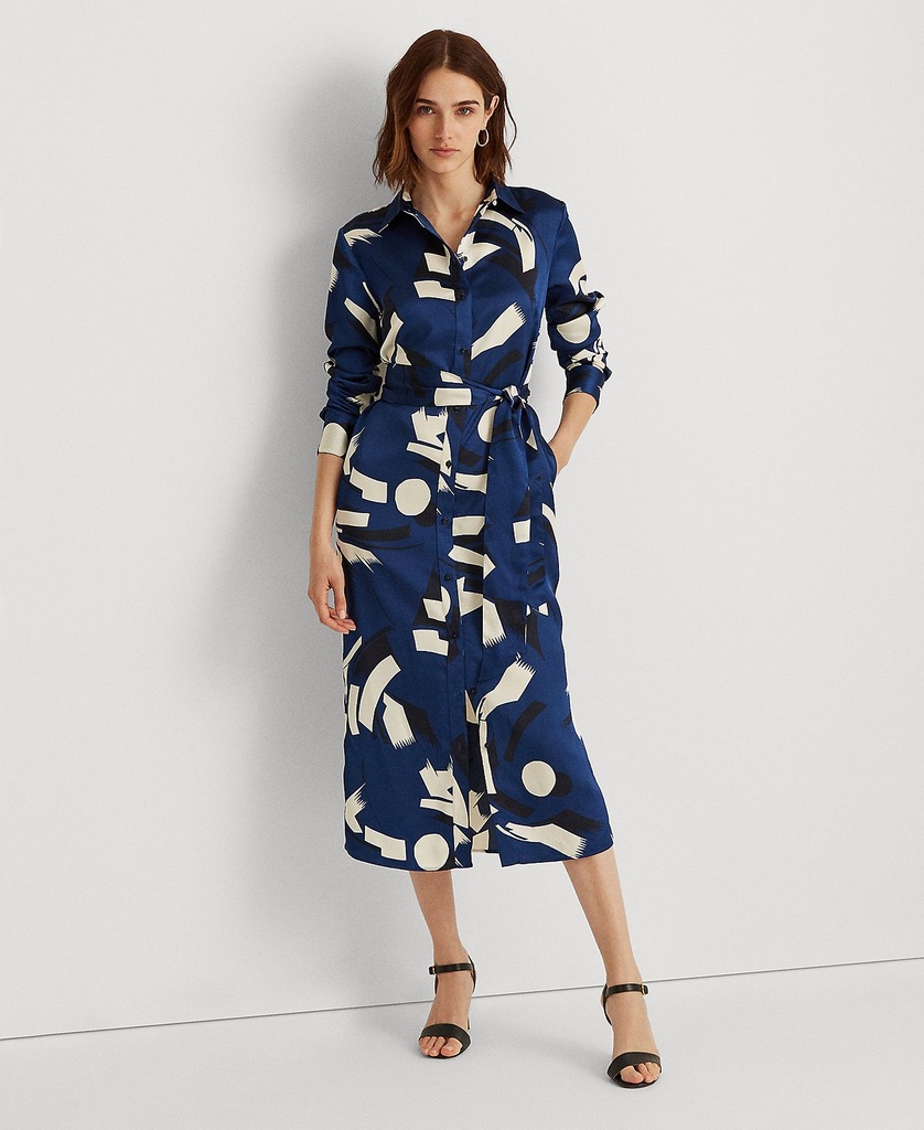 Vestido con estampado geométrico