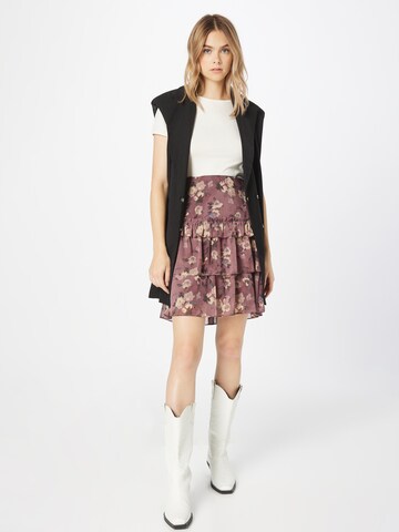 Falda con estampado floral