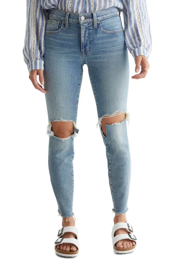 Jeans skinny con roturas